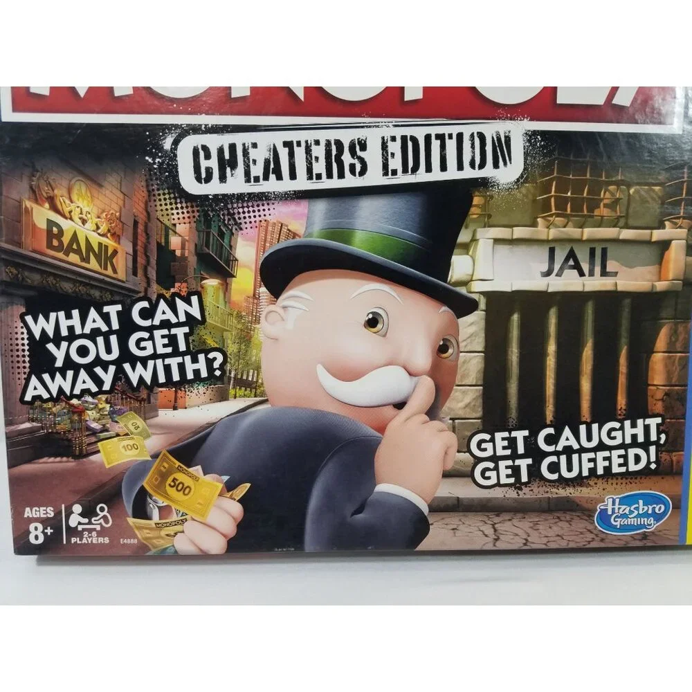 Hasbro Monopoly Game Cheaters Edition Board Game Complete 2018